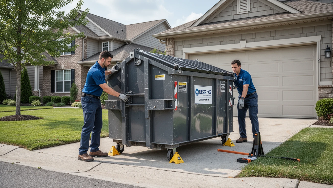 Driveway-Safe Dumpster Rentals